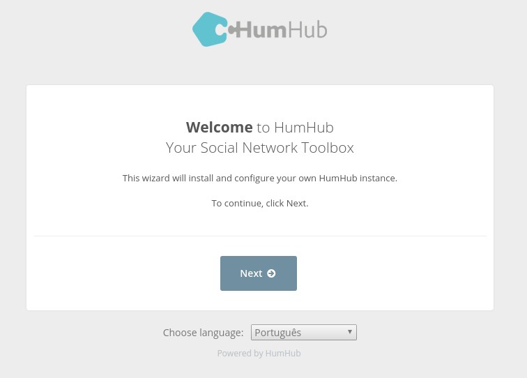 Assistente de Instalação do HumHub